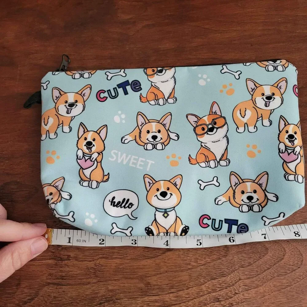 NEW Corgi Make-Up Bag